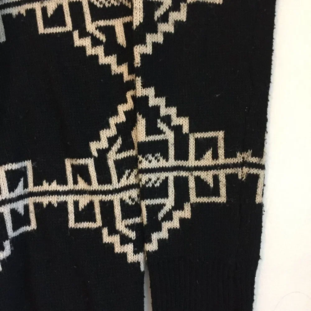 Aztec Print Drape Cardigan